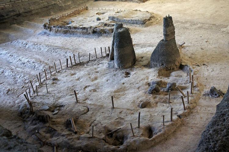 Remains of the Mayan village of Joya de Ceren, structures 11 and 6, at Area 1