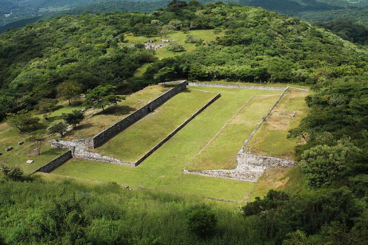 Ball field at Xochicalco (Mexico)
