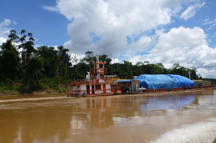 Ferry on the Juruá River, Brazil