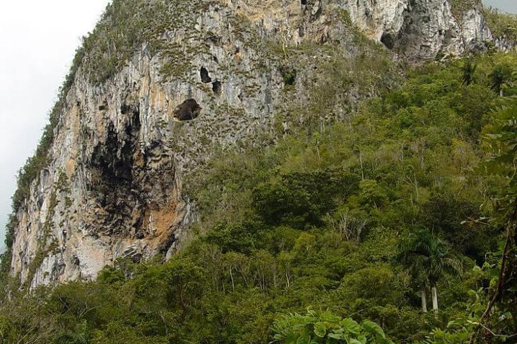 Karst mountain in Pinar del Rio Province, Cuba