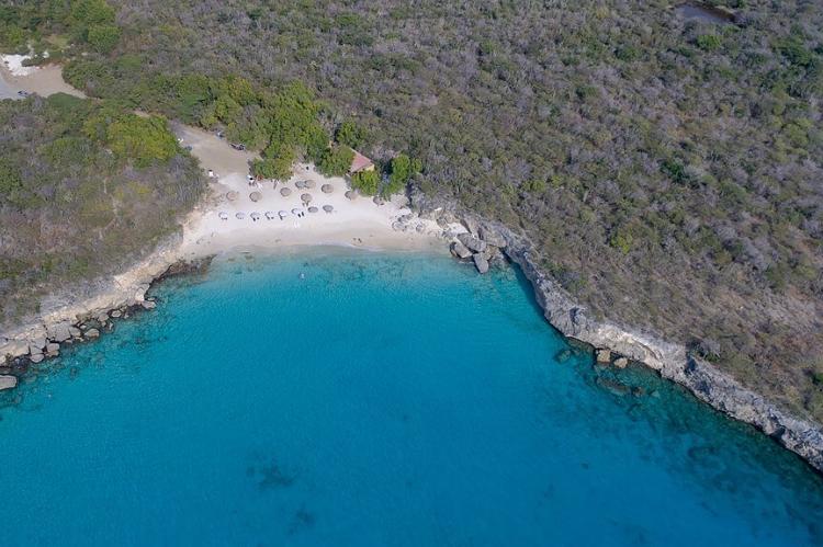 Aerial of Kleine Knip, Curaçao