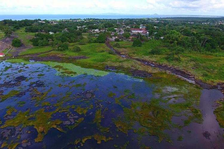 La Brea pitch lake, Siparia, Trinidad and Tobago