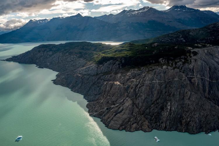Aerial view of Lago O'Higgins