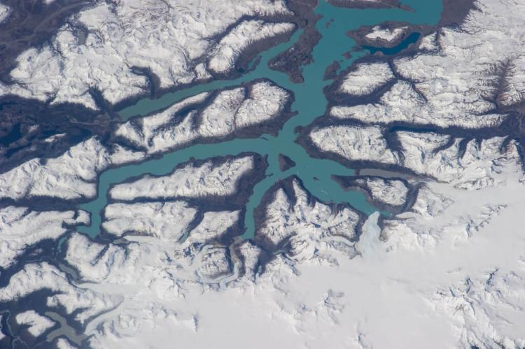 O'Higgins/San Martin Lake, Chile/Argentina from International Space Station