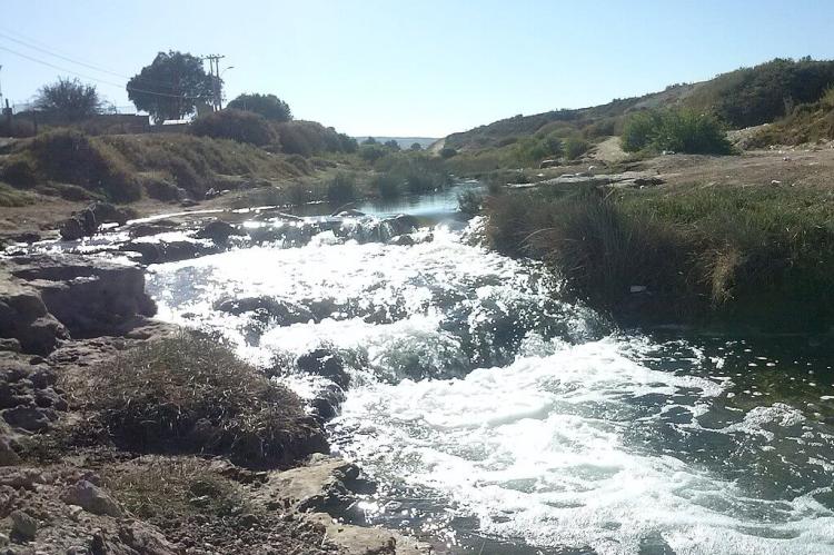 Loa River from Calama, Chile