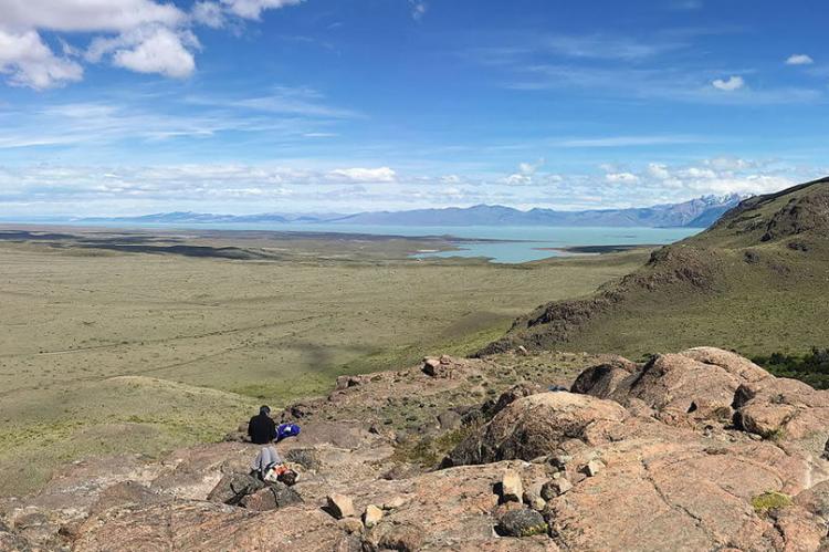 View towards Viedma Lake in Los Glaciares National Park, Argentina