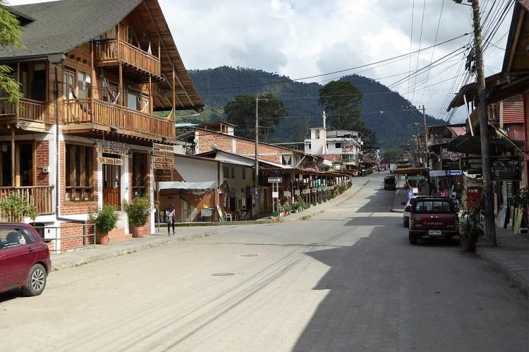 Street in Mindo, Ecuador