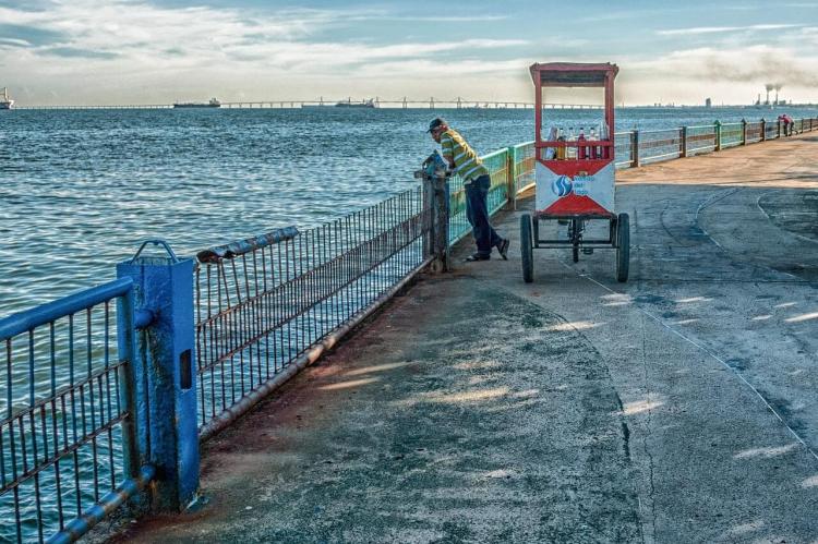 Vendor along Lake Maracaibo, Venezuela