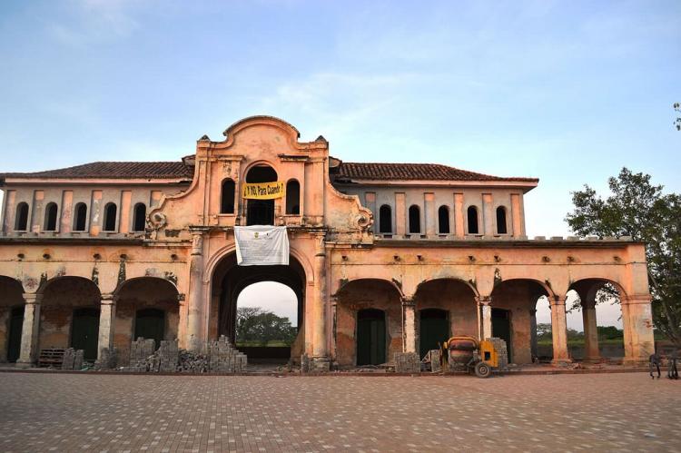 Public market undergoing restoration, Mompox, Colombia