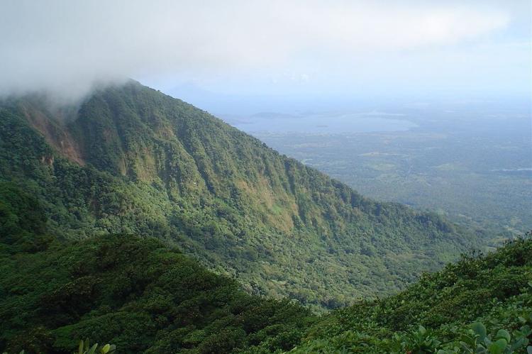 Mombacho volcano near the city of Granada, Nicaragua