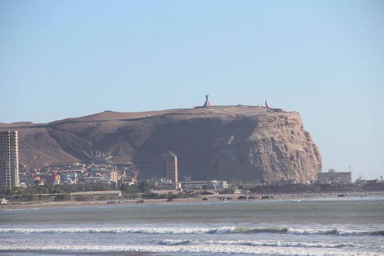 Morro de Arica from the beach, Arica, Chile