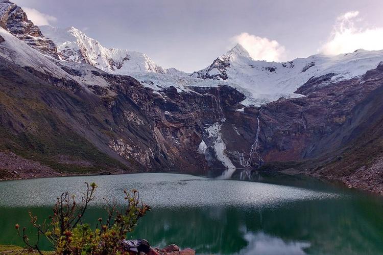 Eastern face of Tullparaju mountain, Cordillera Blanca, Central Peruvian Andes