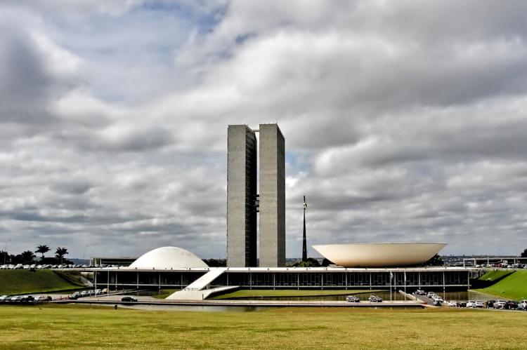 National Congress of Brazil, designed by Oscar Niemeyer, Brasilia