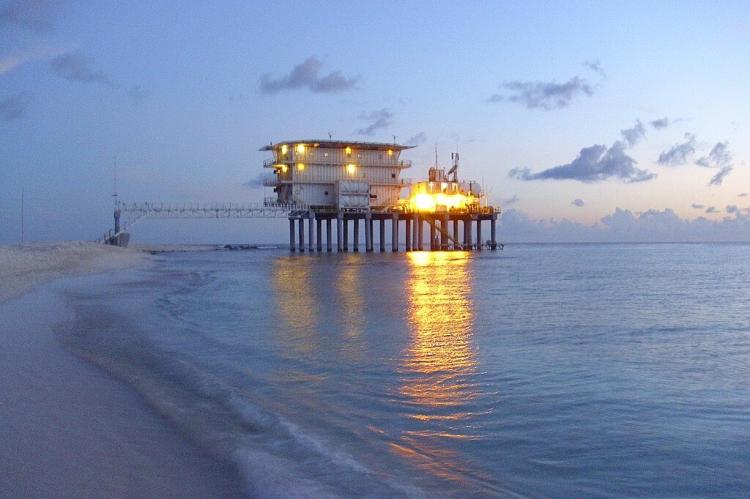 Simón Bolívar Scientific-Naval Base in Isla de Aves, Venezuela