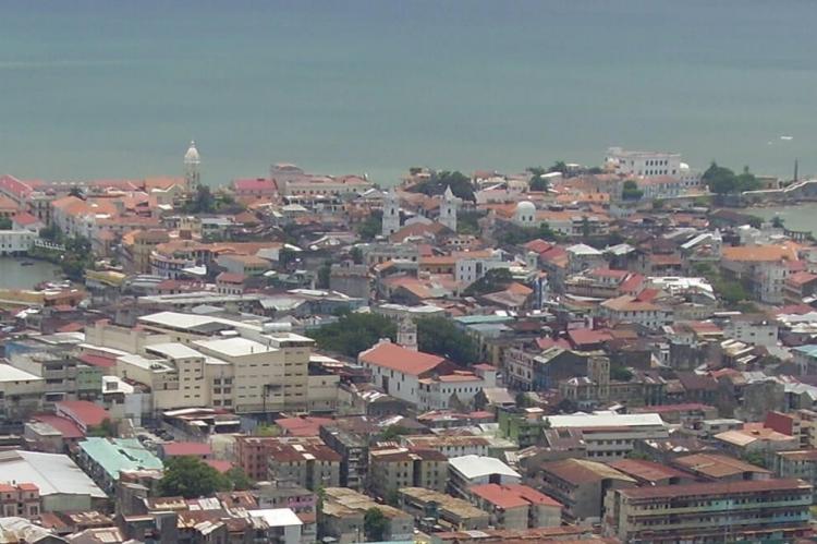 Old Panama City limits seen from Ancon Hill