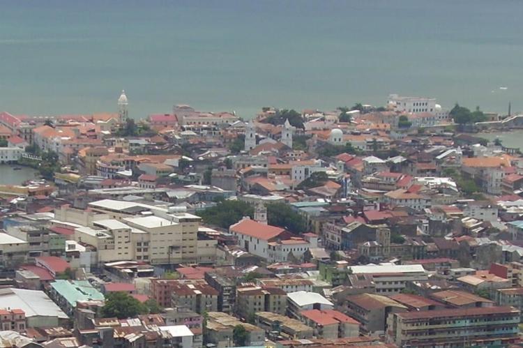 Old Panama City limits seen from Ancon Hill