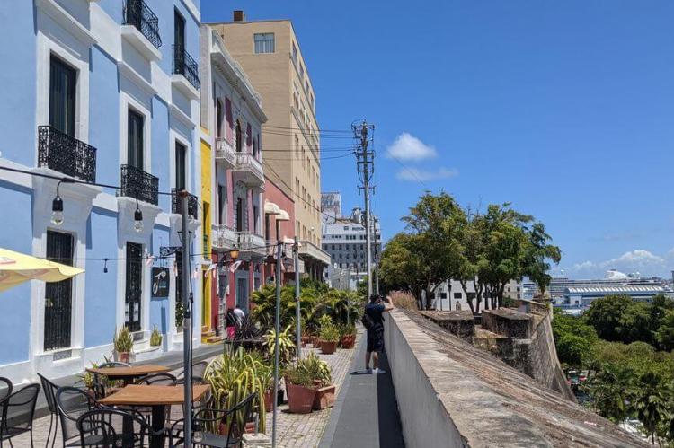 Old San Juan view overlooking port, Puerto Rico