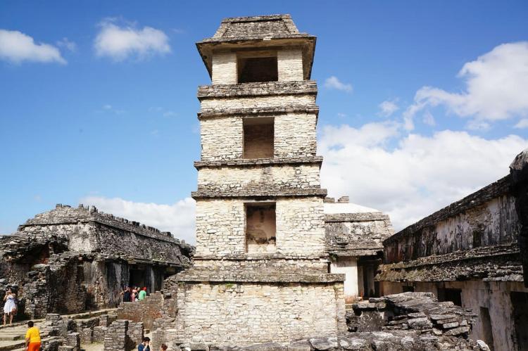 Palace observation tower, Palenque archaelogical site, Mexico