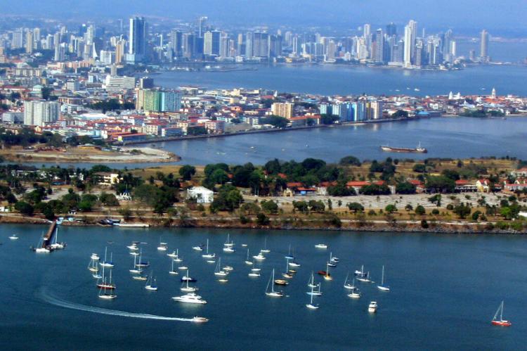 Aerial view of Panama City, Panama