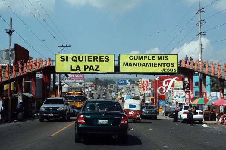 Pan-American Highway in Chimaltenango, Guatemala
