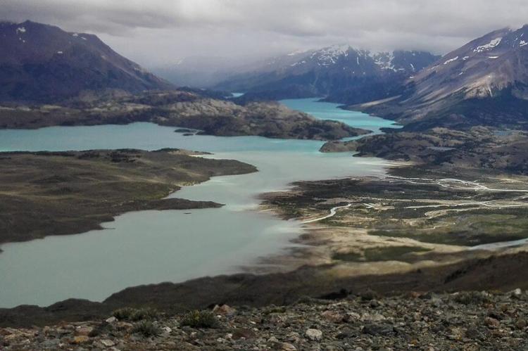 Panoramic photo from Cerro León, Perito Moreno National Park, Chile