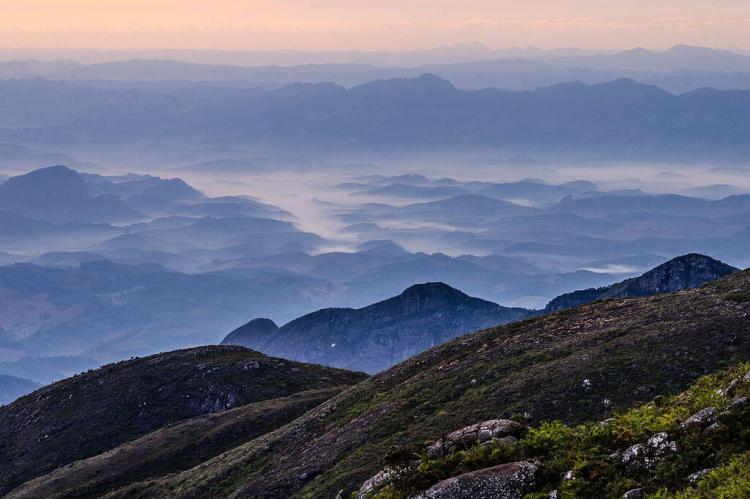 Panoramic view from Caparaó National Park, Brazil