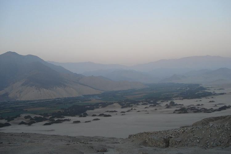 View from Chankillo archaeological site, Peru