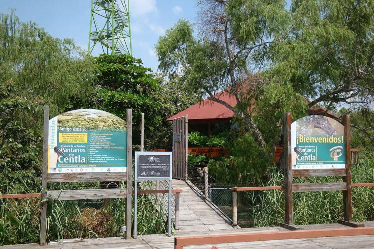 Pier entrance, Pantanos de Centla Biosphere Reserve, Mexico