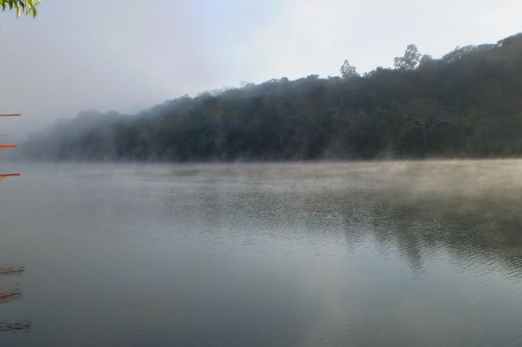 Fog over the Paranapanema River, Brazil