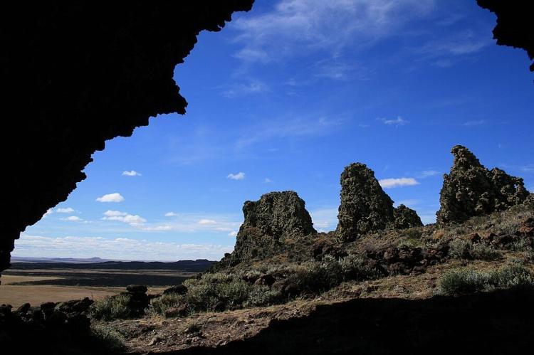 View from cave, Pali-Aike National Park, Chile