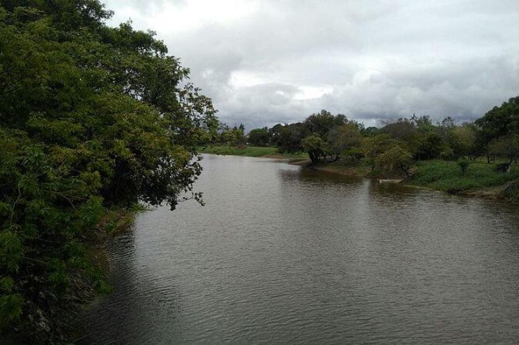 View of the Pilcomayo River near the border between Argentina and Paraguay