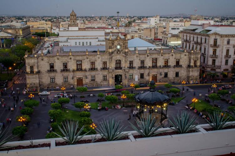 Government Palace and Plaza de Armas, Guadalajara, Mexico
