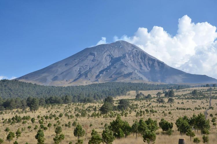 Popocatépetl from the Izta-Popo Zoquiapan National Park, Mexico