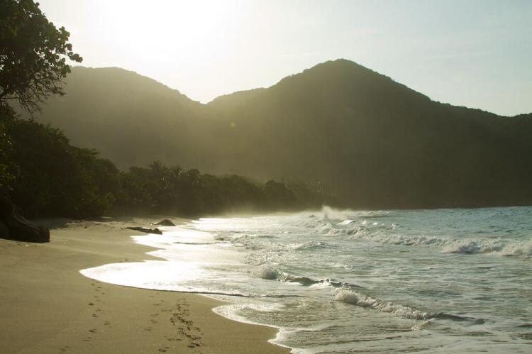 Caribbean coastline of Tayrona National Park, Colombia 