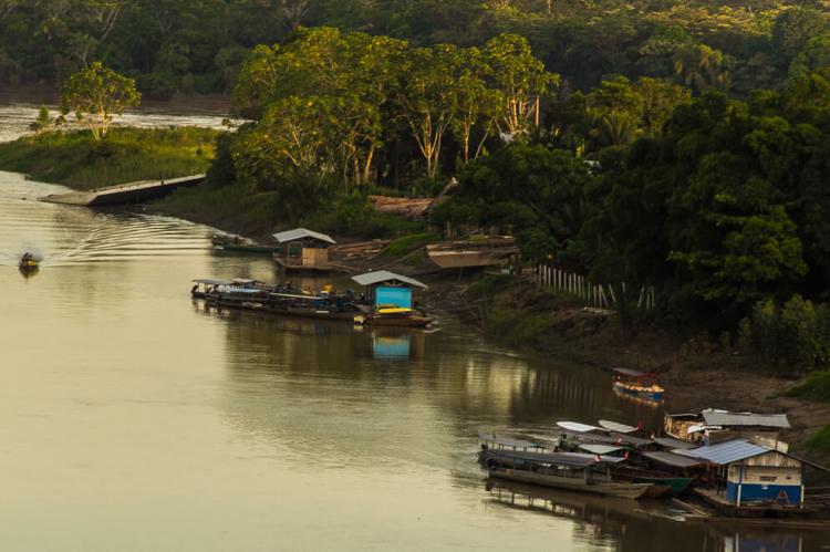 View of the Madre de Dios River from the Intercontinental Bridge, Puerto Maldonado