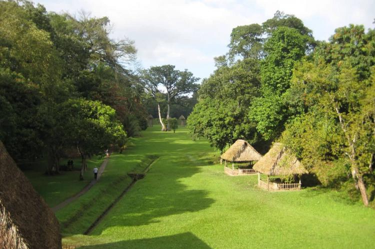 View of the Great Plaza of Quirigua, Guatemala