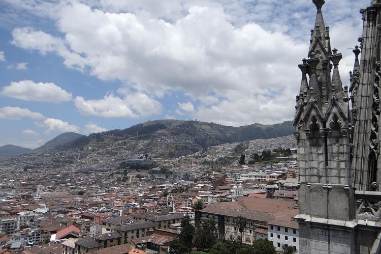 View from the Basílica del Voto Nacional, Quito, Ecuador