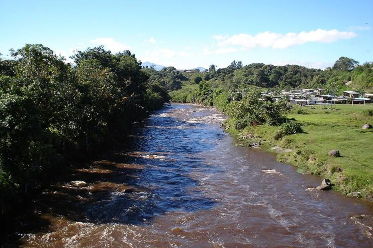 Rio Cauca Cerca de Popayán, Colombia