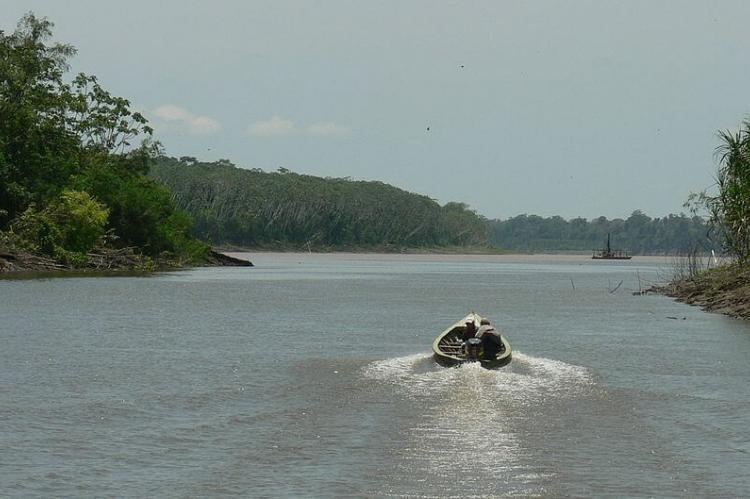 Mouth of the Río Manupare into the Río Madre de Dios near El Sena, Pando, Bolivia