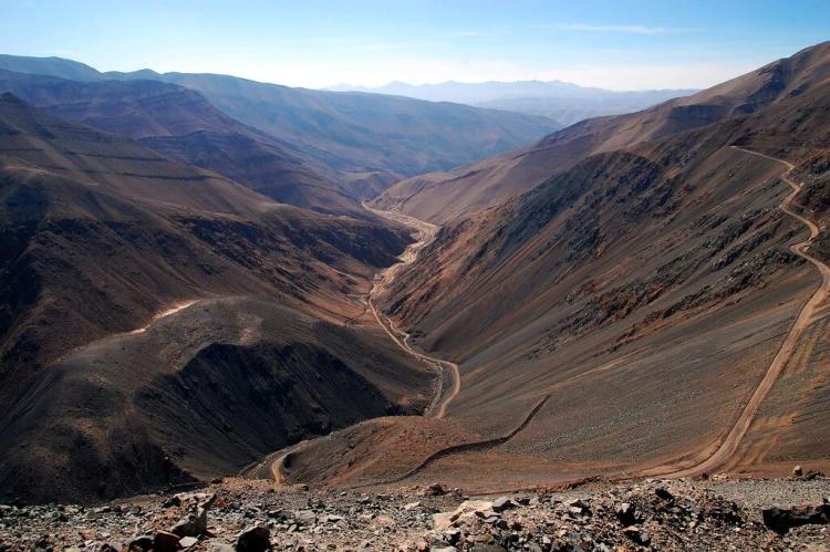 Road to Nevado Tres Cruces National Park, Chile