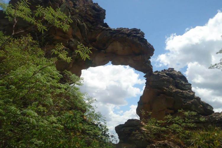 Rock formation, Sete Cidades National Park, Brazil