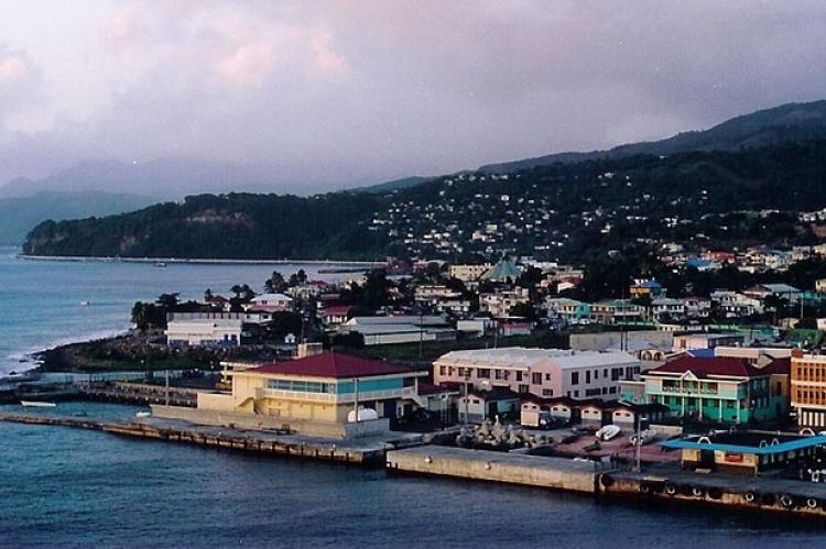 Roseau, the capital of Dominica