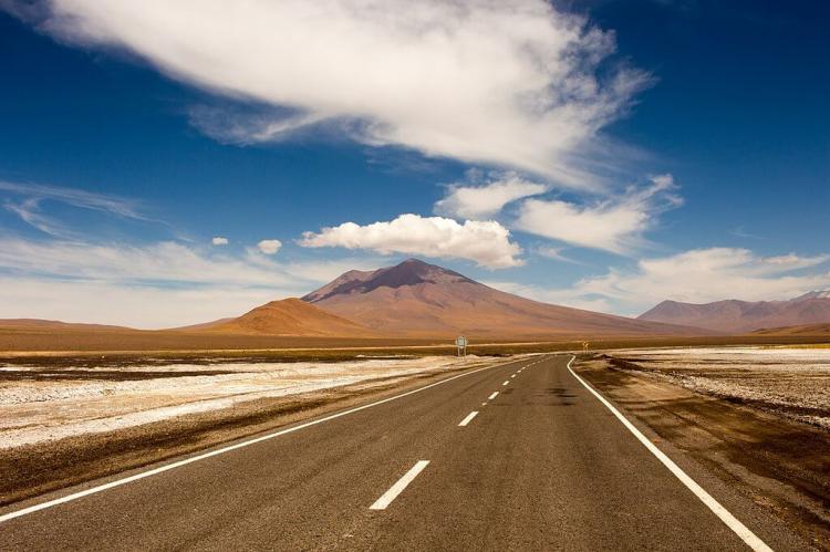Alto Loa National Reserve - Route 21 - passing by Salar de Ascotán, Chile