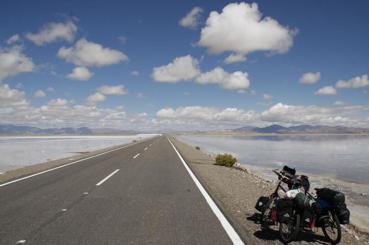 Highway through Salinas Grandes, Salta and Jujuy, Argentina