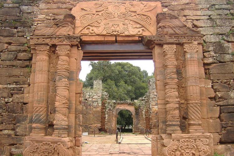 Jesuit-Guarani mission of San Ignacio Miní, in Misiones, northeastern Argentina
