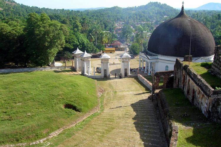 Entrance to the Sans-Souci palace, in Milot, Haiti