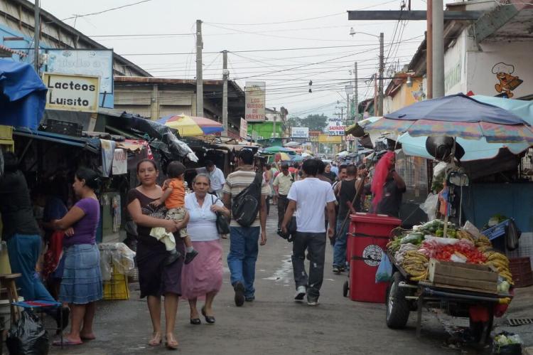 Street market, Santa Ana, El Salvador