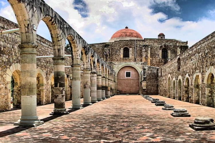 Dominican ex-convent of Santiago Apóstol in Cuilapan de Guerrero, Oaxaca, Mexico