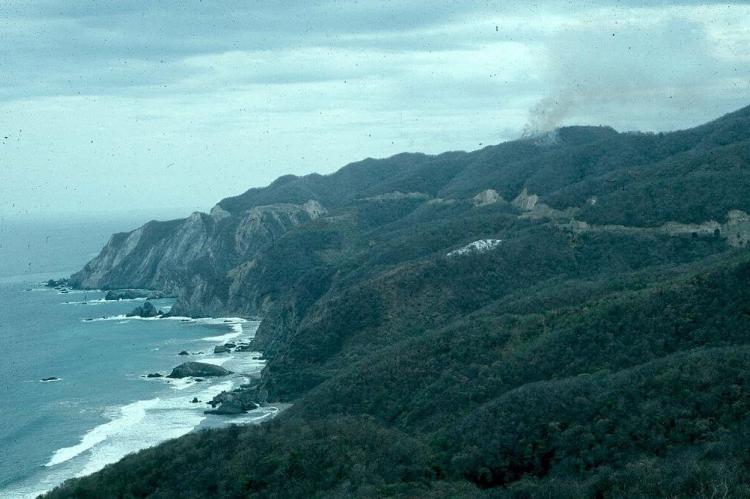 View of the Sierra Madre del Sur west of Playa Azul, Michoacán, Mexico