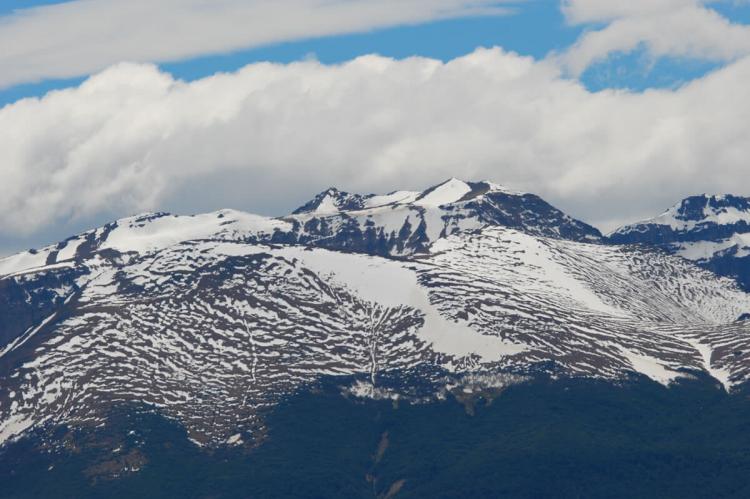 Mountain snowcap, Los Alerces National Park, Argentina